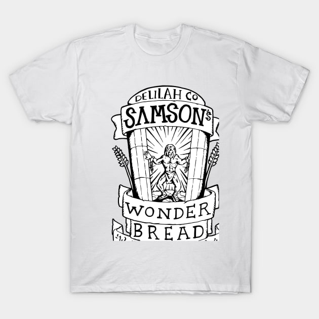 Samsons Wonder Bread - Samson Illustrated Lyrics T-Shirt by bangart